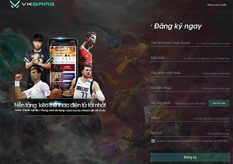 Đánh giá nhà cái Vkgame và hướng dẫn đăng ký tài khoản vkgame