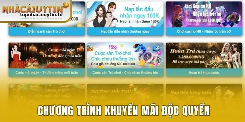 Chương trình khuyến mãi cho hội viên độc quyền tại nhà cái