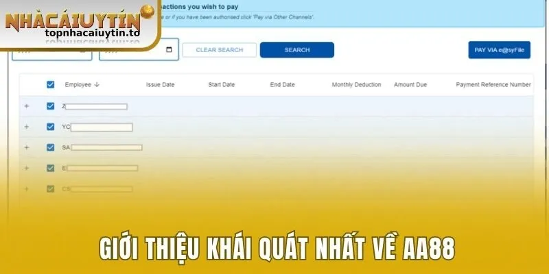Giới thiệu khái quát nhất về AA88