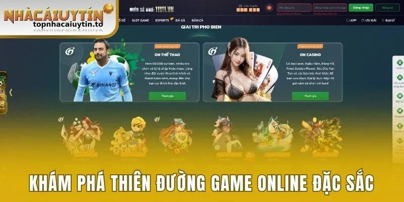 Khám phá thiên đường game online đặc sắc của thương hiệu 