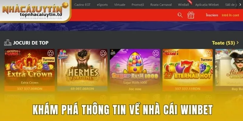 Khám phá thông tin về nhà cái Winbet