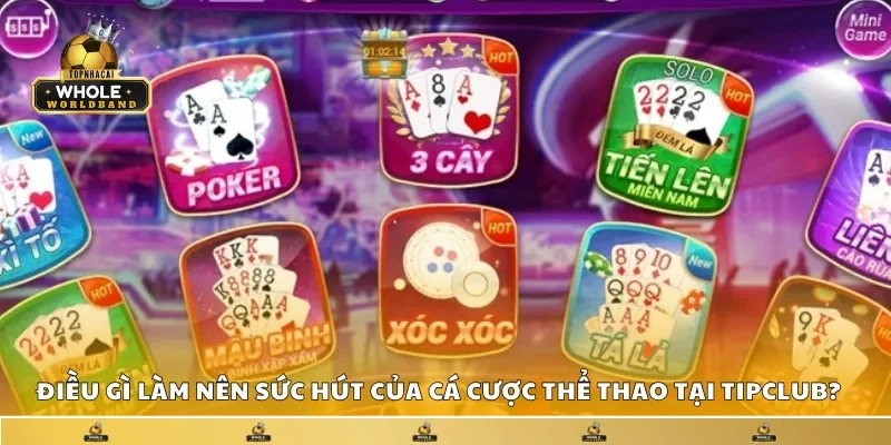Điều gì làm nên sức hút của cá cược thể thao tại Tipclub?