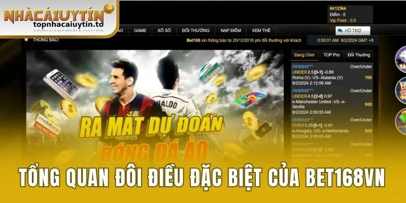Tổng quan đôi điều đặc biệt của Bet168vn
